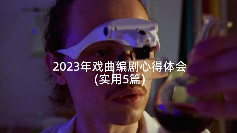 2023年戏曲编剧心得体会(实用5篇)