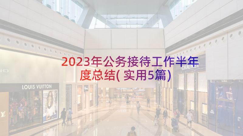 2023年公务接待工作半年度总结(实用5篇)