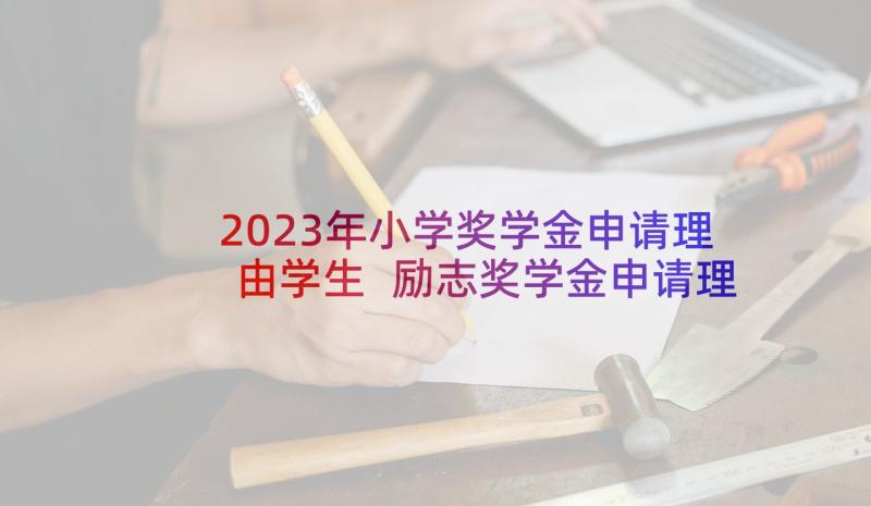2023年小学奖学金申请理由学生 励志奖学金申请理由(大全9篇)