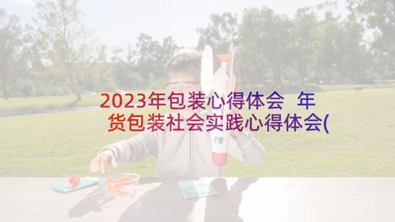2023年包装心得体会 年货包装社会实践心得体会(汇总7篇)