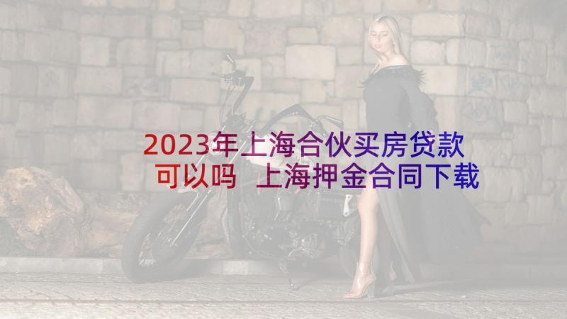 2023年上海合伙买房贷款可以吗 上海押金合同下载优选(通用5篇)