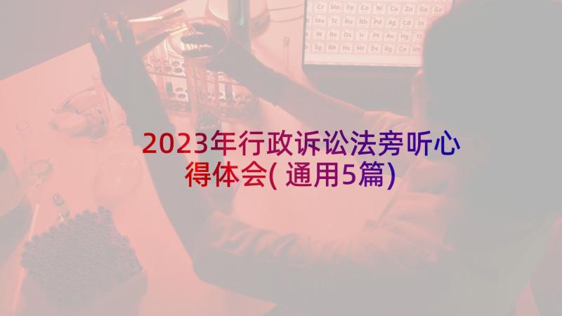 2023年行政诉讼法旁听心得体会(通用5篇)