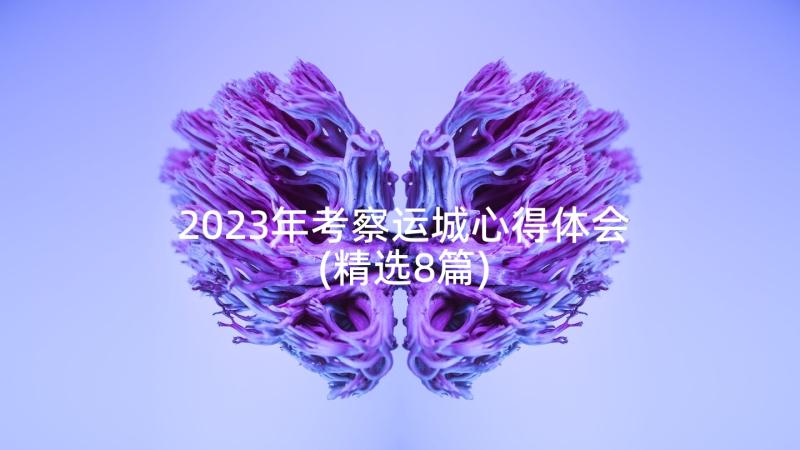 2023年考察运城心得体会(精选8篇)