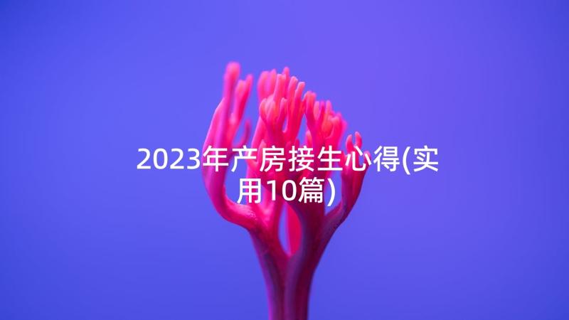 2023年产房接生心得(实用10篇)
