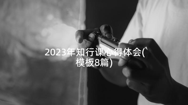 2023年知行课心得体会(模板8篇)