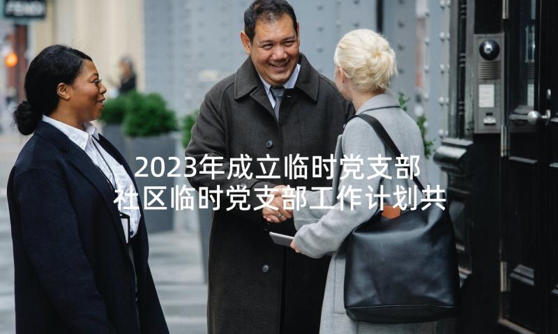 2023年成立临时党支部 社区临时党支部工作计划共(优质5篇)