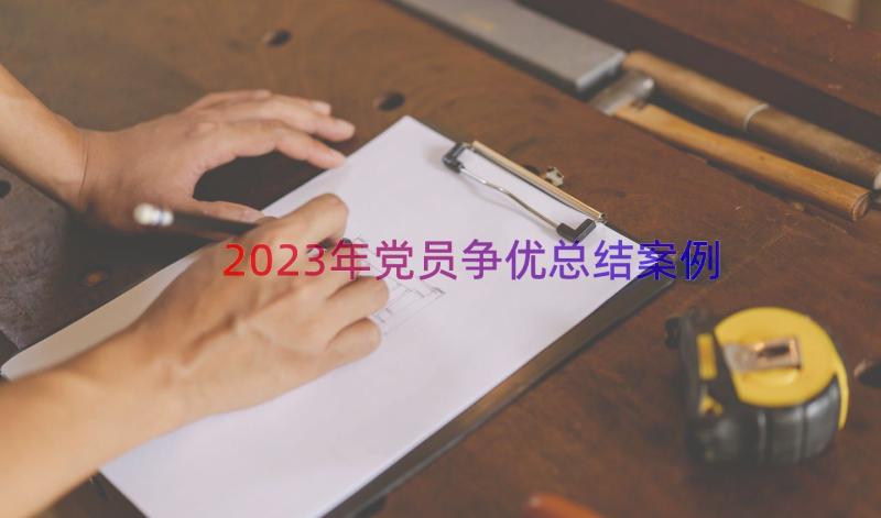 2023年党员争优总结（案例15篇）