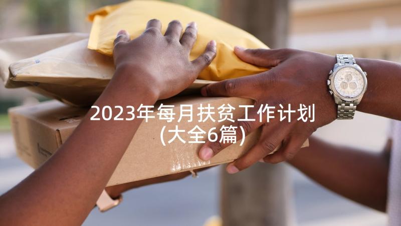 2023年每月扶贫工作计划(大全6篇)