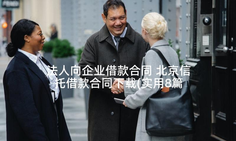 法人向企业借款合同 北京信托借款合同下载(实用8篇)