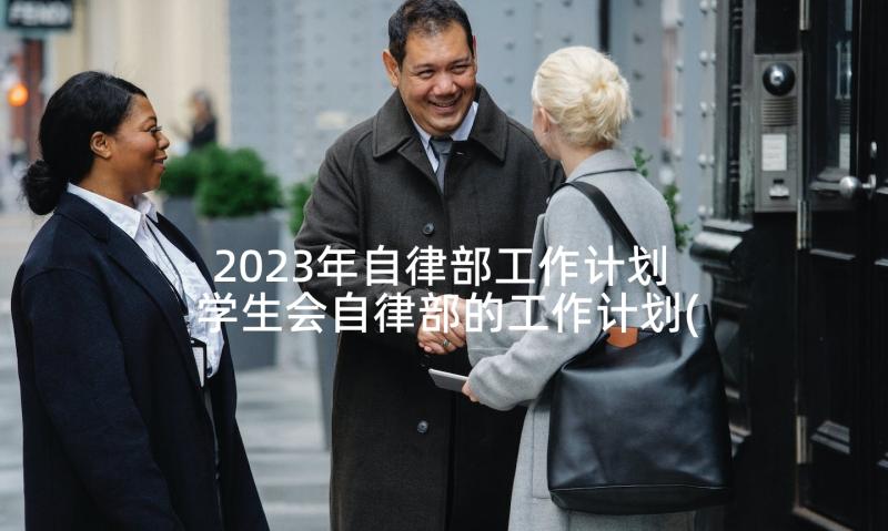 2023年自律部工作计划 学生会自律部的工作计划(模板8篇)