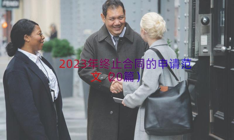 2023年终止合同的申请范文（20篇）