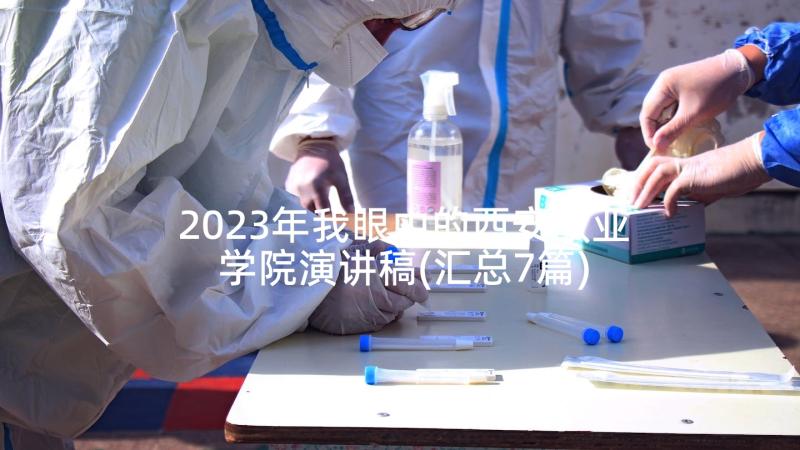 2023年我眼中的西安欧亚学院演讲稿(汇总7篇)