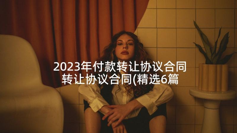 2023年付款转让协议合同 转让协议合同(精选6篇)