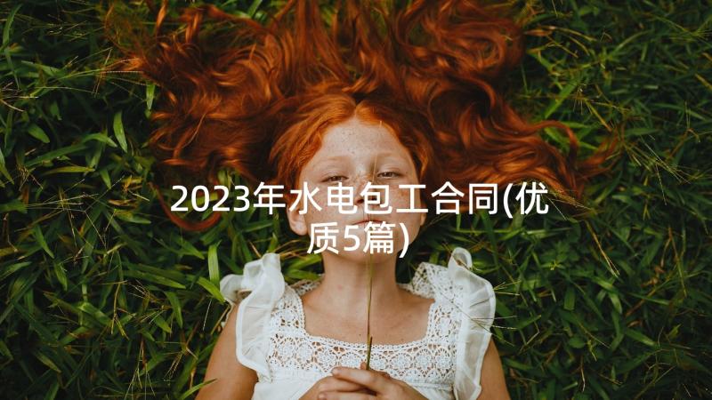 2023年水电包工合同(优质5篇)