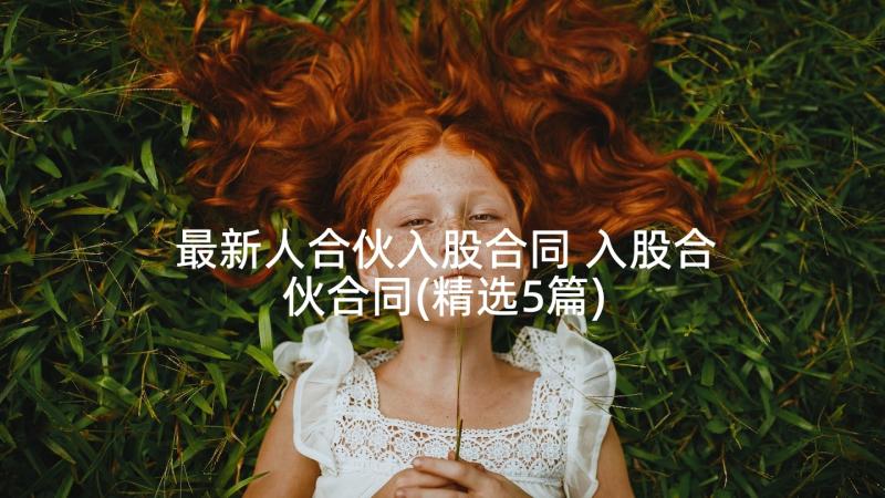 最新人合伙入股合同 入股合伙合同(精选5篇)