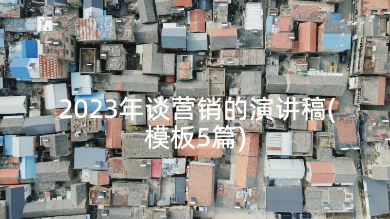 2023年谈营销的演讲稿(模板5篇)