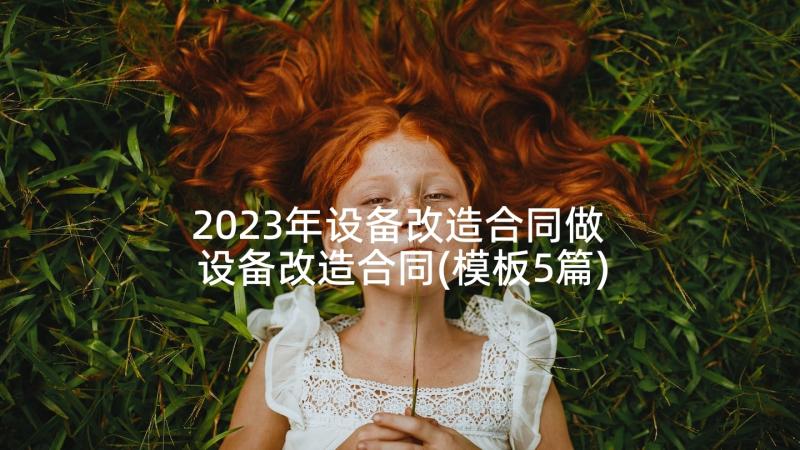 2023年设备改造合同做 设备改造合同(模板5篇)