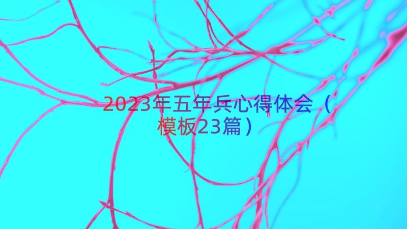 2023年五年兵心得体会（模板23篇）