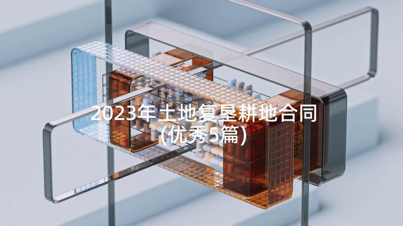 2023年土地复垦耕地合同(优秀5篇)