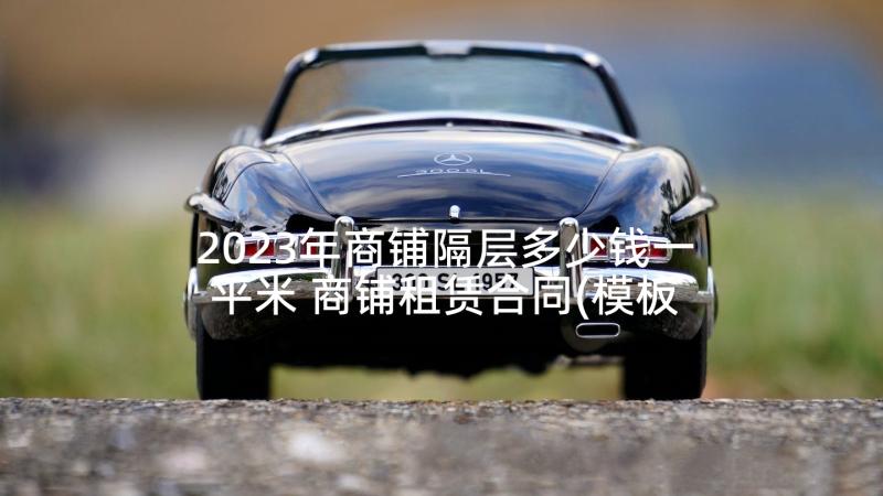 2023年商铺隔层多少钱一平米 商铺租赁合同(模板5篇)