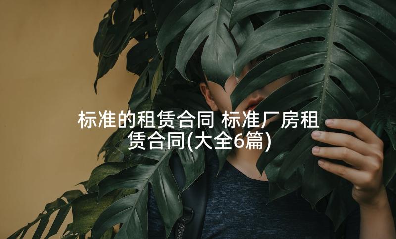 标准的租赁合同 标准厂房租赁合同(大全6篇)