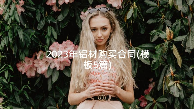 2023年铝材购买合同(模板5篇)