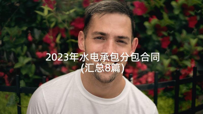 2023年水电承包分包合同(汇总8篇)