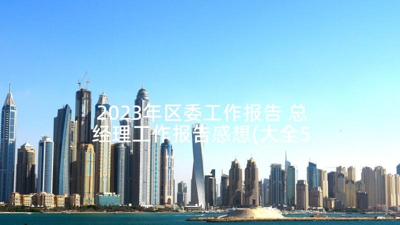 2023年区委工作报告 总经理工作报告感想(大全5篇)