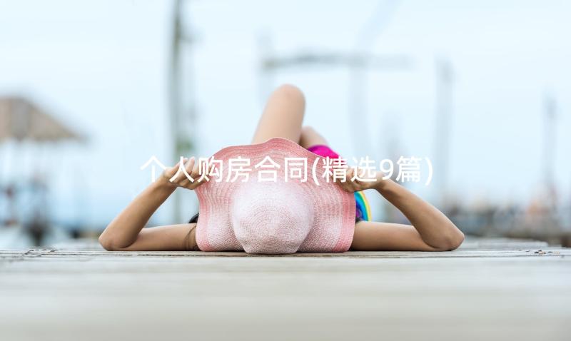 个人购房合同(精选9篇)