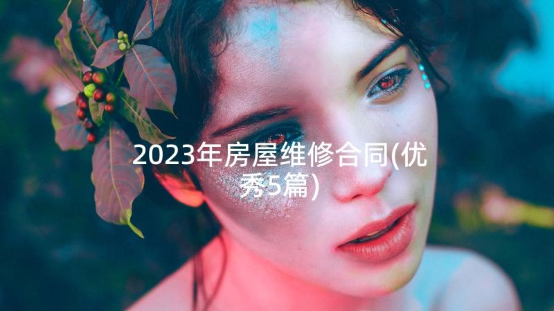 2023年房屋维修合同(优秀5篇)