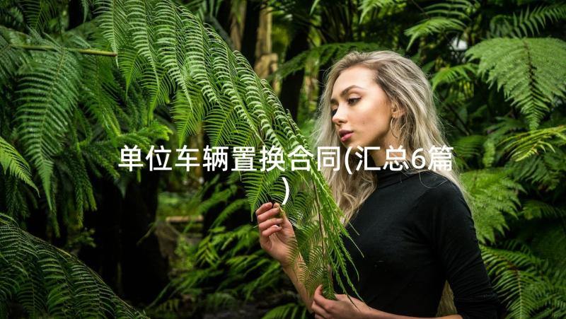 单位车辆置换合同(汇总6篇)