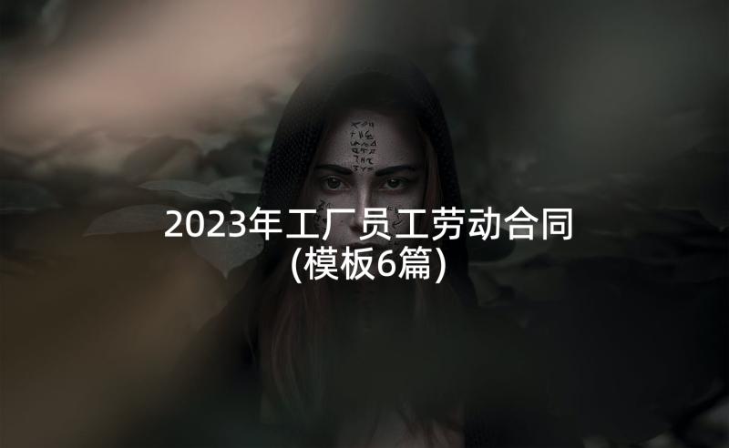 2023年工厂员工劳动合同(模板6篇)