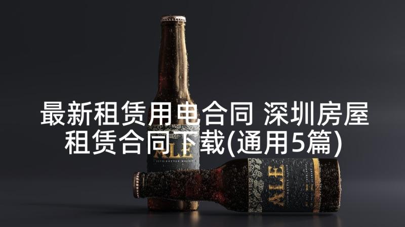 最新租赁用电合同 深圳房屋租赁合同下载(通用5篇)