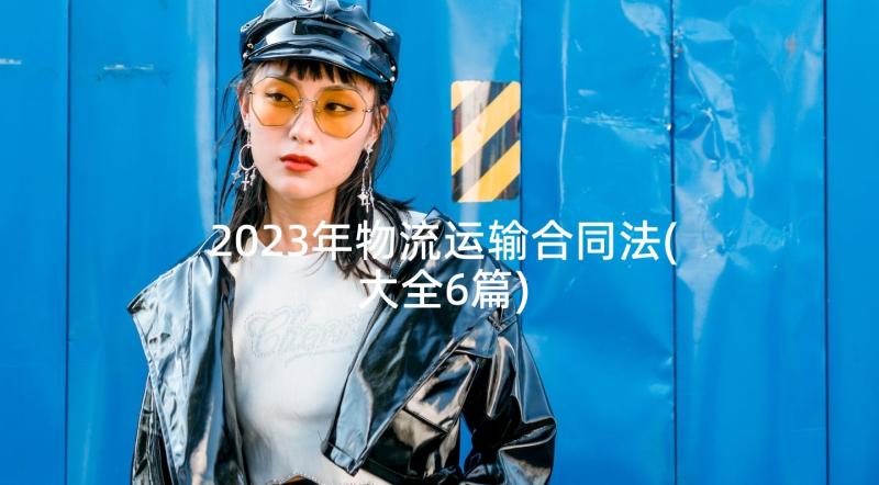 2023年物流运输合同法(大全6篇)