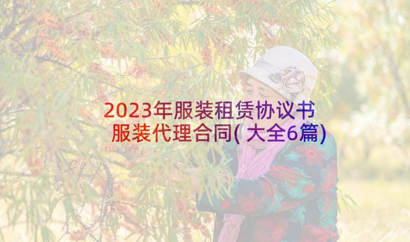 2023年服装租赁协议书 服装代理合同(大全6篇)