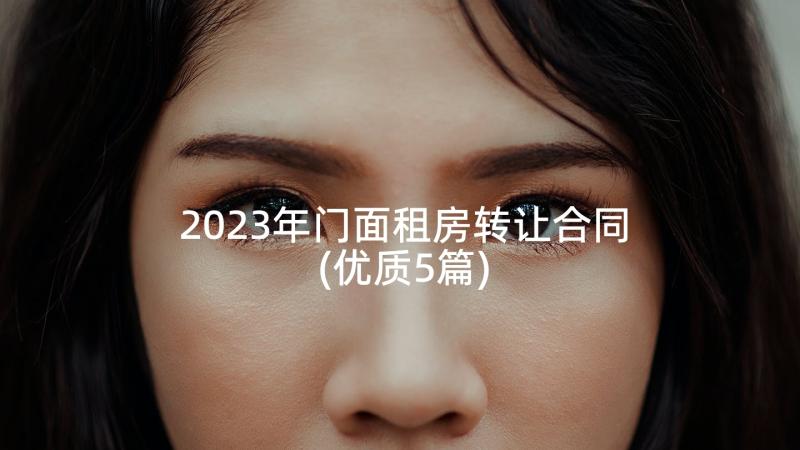 2023年门面租房转让合同(优质5篇)