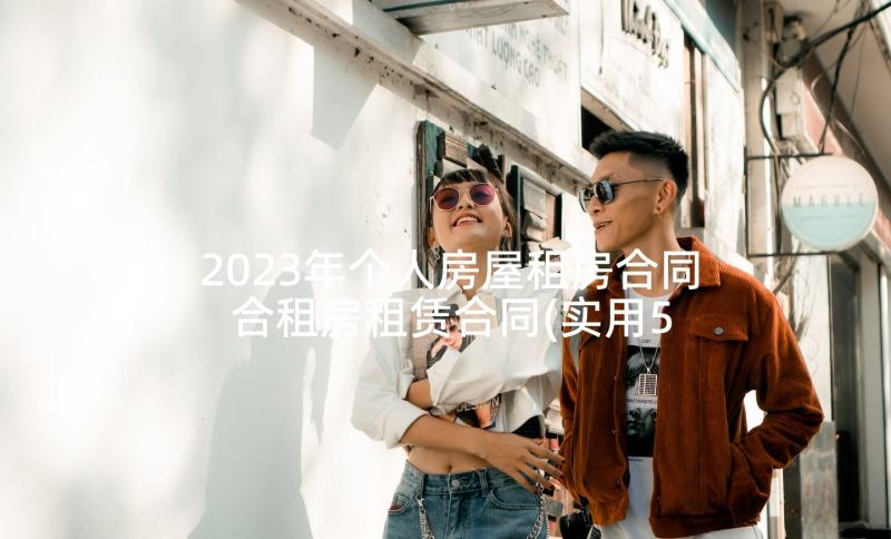 2023年个人房屋租房合同 合租房租赁合同(实用5篇)