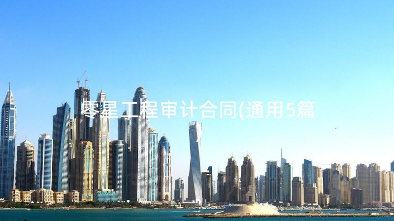 零星工程审计合同(通用5篇)