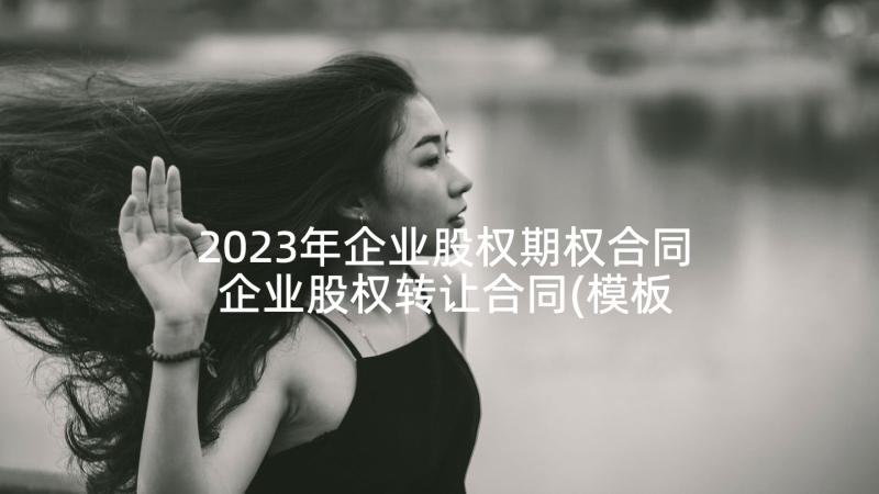 2023年企业股权期权合同 企业股权转让合同(模板5篇)