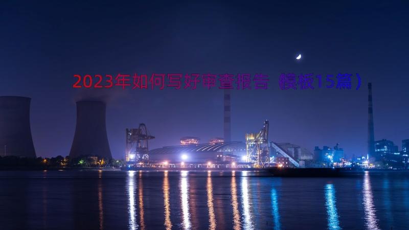 2023年如何写好审查报告（模板15篇）