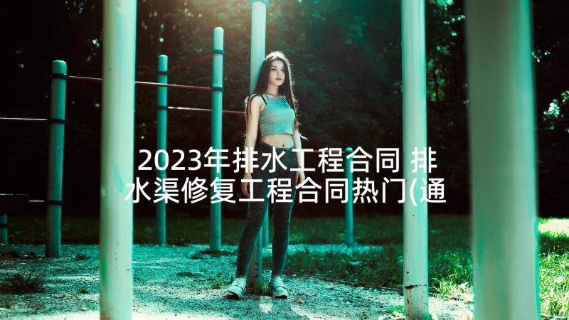 2023年排水工程合同 排水渠修复工程合同热门(通用5篇)