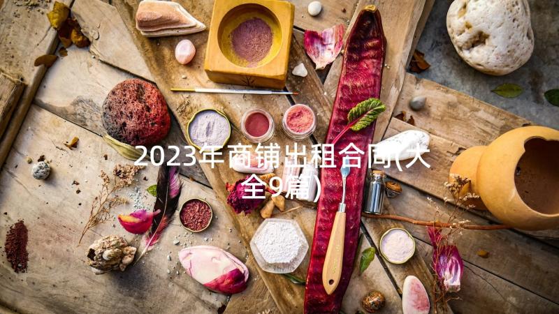 2023年商铺出租合同(大全9篇)