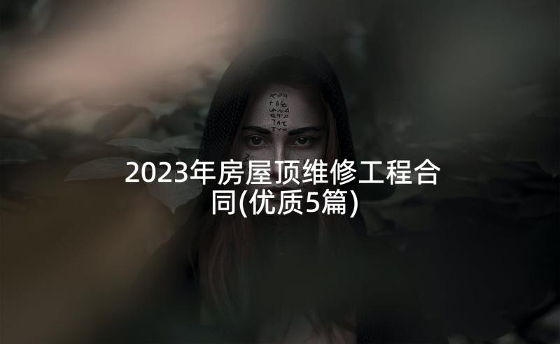 2023年房屋顶维修工程合同(优质5篇)