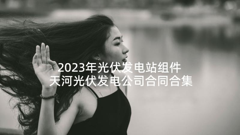 2023年光伏发电站组件 天河光伏发电公司合同合集(模板5篇)