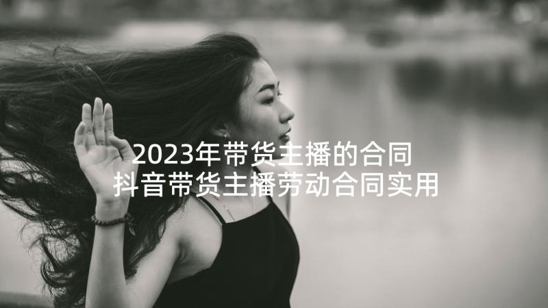 2023年带货主播的合同 抖音带货主播劳动合同实用(实用5篇)