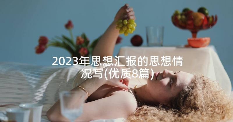 2023年思想汇报的思想情况写(优质8篇)