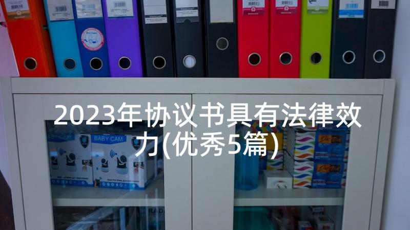 2023年协议书具有法律效力(优秀5篇)