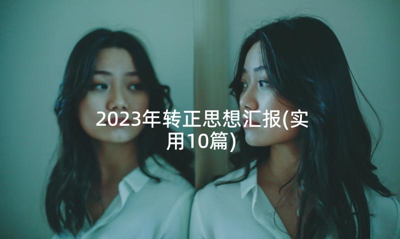 2023年转正思想汇报(实用10篇)