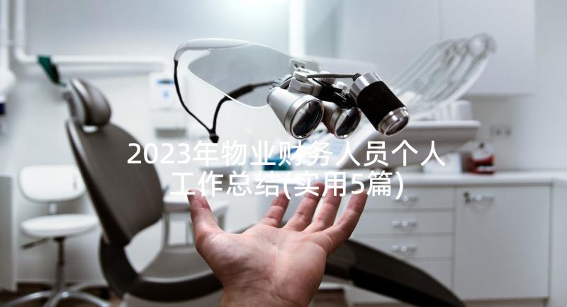 2023年物业财务人员个人工作总结(实用5篇)