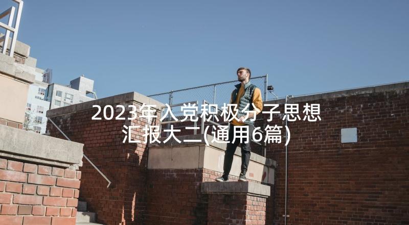 2023年入党积极分子思想汇报大二(通用6篇)